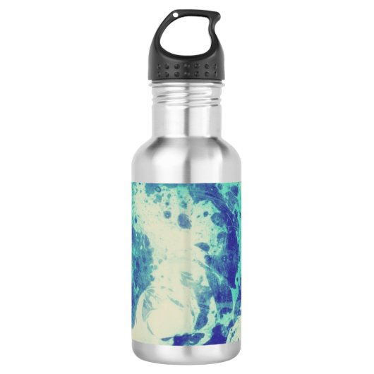 Blue Tie Dye Waterfles (Voorkant)