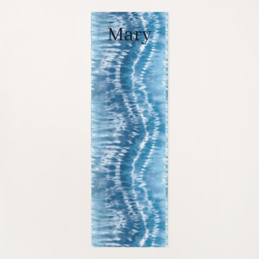 Blue Tie Dye Yogamat (Voorkant)