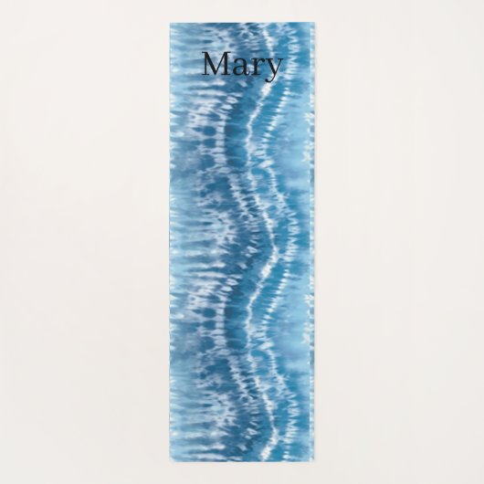 Blue Tie Dye Yogamat (Achterkant)