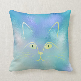 Blue Tiffany Mint Green Glass Cat Sierkussen