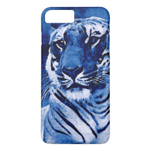 Blue Tiger Artwork iPhone 7 Plus Hoesje