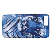 Blue Tiger Artwork iPhone 7 Plus Hoesje (Achterkant (Horizontaal))