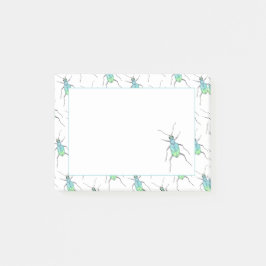 Blue Tiger Beetle Love Bug Post-it® Notes