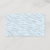 Blue Tiger Boy Baby shower Luier Raffle Ticket Informatiekaartje (Achterkant)