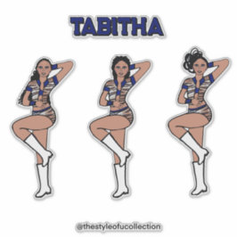 Blue Tiger Dancer #1 Sticker