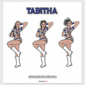 Blue Tiger Dancer #1 Sticker (Vel)