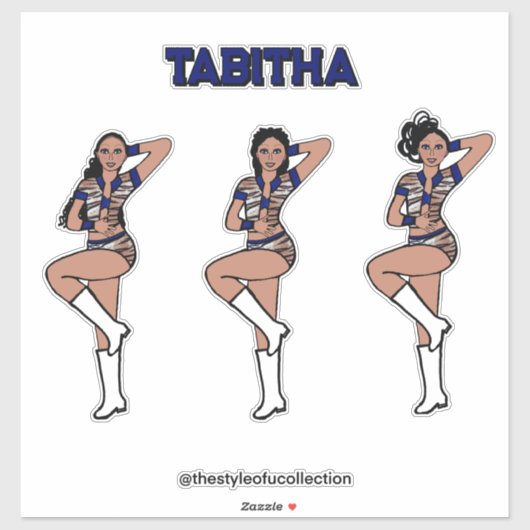 Blue Tiger Dancer #1 Sticker (Vel)