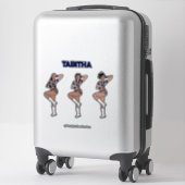 Blue Tiger Dancer #1 Sticker (Koffer)