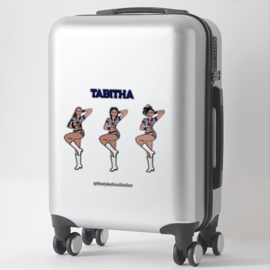 Blue Tiger Dancer #1 Sticker (Koffer)