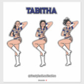 Blue Tiger Dancer #2 Sticker (Vel)