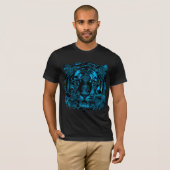 Blue Tiger Face T-shirt (Voorkant volledig)