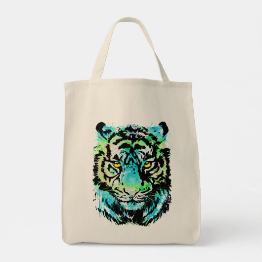 Blue Tiger Head - Canvas tas uit Tiger (Achterkant)