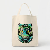 Blue Tiger Head - Canvas tas uit Tiger (Voorkant)