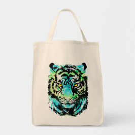 Blue Tiger Head - Canvas tas uit Tiger