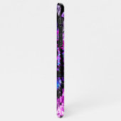 Blue Tiger iPhone Case - Paars tijgergezicht iPhone Hoesje (Linkerkant)