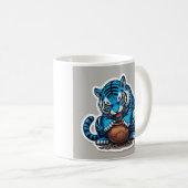 Blue tiger koffiemok (Voorkant rechts)