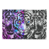 Blue Tiger Kussensloop Grey Tiger Face (Achterkant)