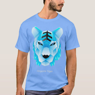 Blue Tiger Origami T-shirt