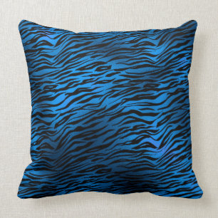 Blue Tiger Print Sierkussen