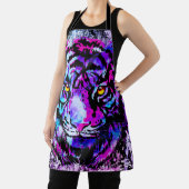 Blue Tiger Schort | Kleurrijk tijgergezicht (Insitu)