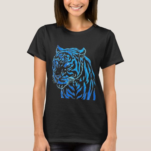 Blue Tiger T-Shirt (Voorkant)