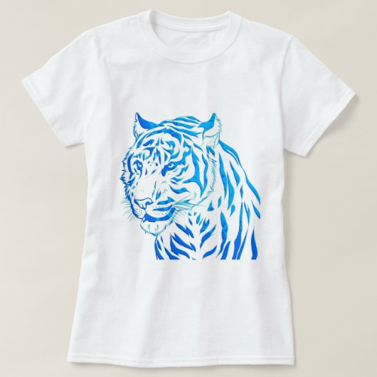 Blue Tiger T-Shirt (Design voorkant)