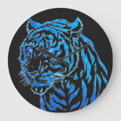 Blue Tiger Wall klok (Voorkant)