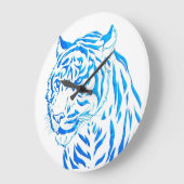 Blue Tiger Wall klok (Hoek)