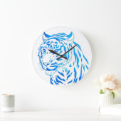 Blue Tiger Wall klok (Huis)
