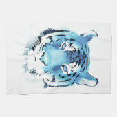 Blue Tiger Waterverf Animal Kitchen Towel Theedoek (Horizontaal)