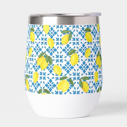 Blue Tile French Country Lemon Pattern (Links)