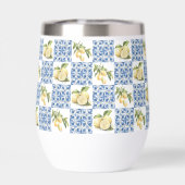 Blue Tile French Country Lemon Pattern (Achterkant)