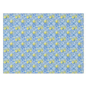 Blue Tile French Country Lemon Pattern Home Decor Tafelkleed (Voorkant (Horizontaal))