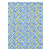 Blue Tile French Country Lemon Pattern Home Decor Tafelkleed (Voorkant)
