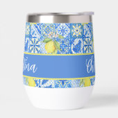 Blue Tile French Country Lemon Pattern Provencal (Links)