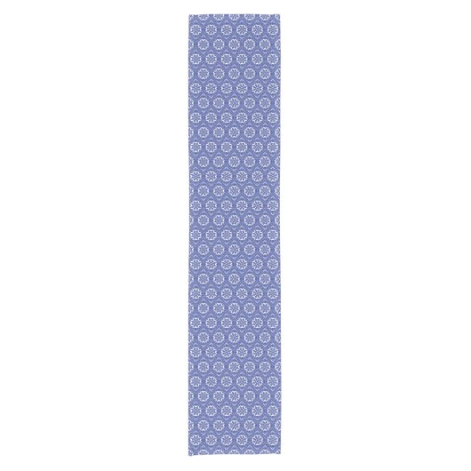 Blue Tile Table Runner Korte Tafelloper (Voorkant)