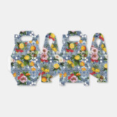 Blue Tiles Mediterranean Lemon Pattern Bedankdoosjes (Uitgevouwen)