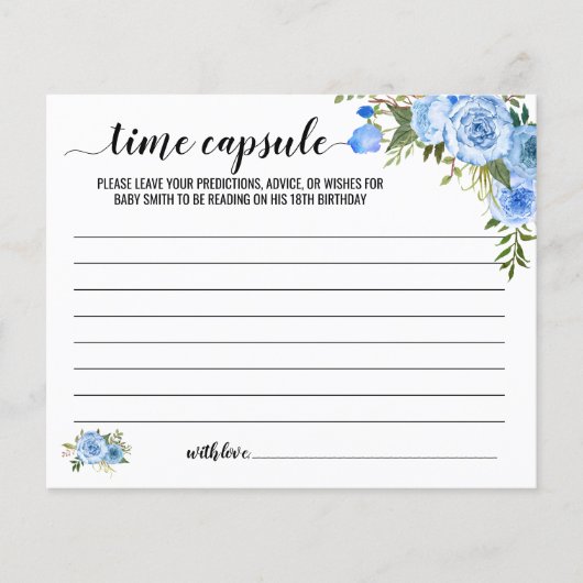Blue Time capsule advies voor tweetalige baby kaar (Voorkant)