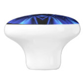 Blue Time Warp ~ Geïnspireerd door de melkweg Keramische Knop (Zijkant)