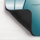 Blue Tint Metallic bliksemroestvrij stalen patroon Muismat (Hoek)