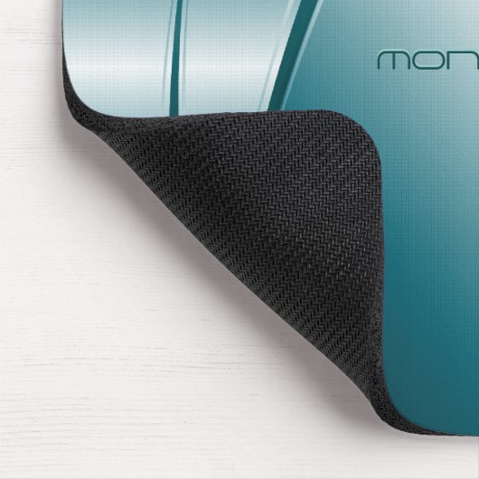 Blue Tint Metallic bliksemroestvrij stalen patroon Muismat (Hoek)