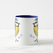 Blue Tit Bird Mug Nature Lover Gift Mok (Midden)