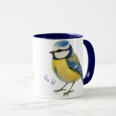 Blue Tit Bird Mug Nature Lover Gift Mok (Voorkant rechts)