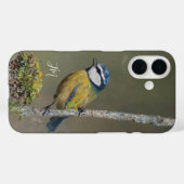Blue Tit Bird Painting Birdwatcher Aangepaste naam Case-Mate iPhone Case (Achterkant (horizontaal))