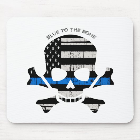 Blue to the Bone (color) Muismat (Voorkant)