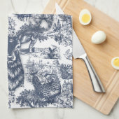 Blue Toil Deer Keukenhanddoeken (Quarter Fold)