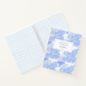Blue Toile Animals Safari Chinoiserie Baby Boy Notitieboek (Binnen)