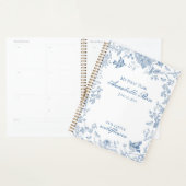 Blue Toile de Jouy  Floral Mijn eerste jaar Planner (Display)