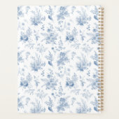 Blue Toile de Jouy  Floral Mijn eerste jaar Planner (Achterkant)