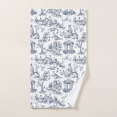 Blue Toile de Jouy, Franse landelijke stijl Bad Handdoek (Handdoek)